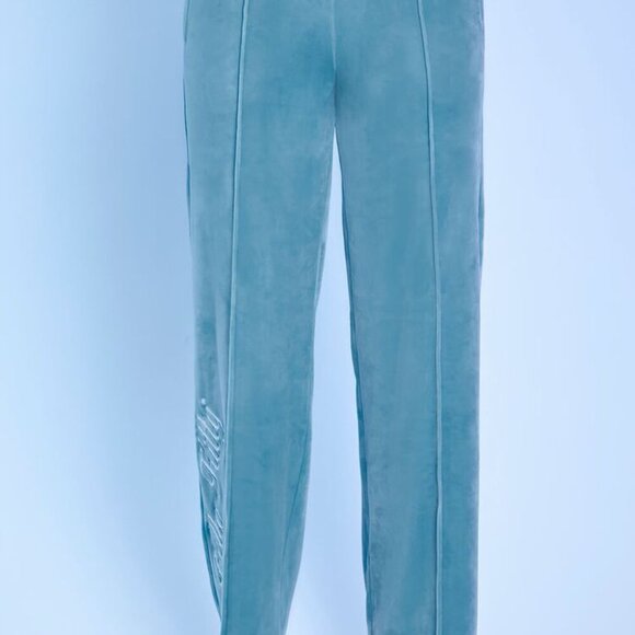 NEW! ANGEL HELLO KITTY FOREVER 21 Velvet Blue Sweatpants Size S DISCONTINUED Bow - Picture 5 of 12